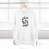 three panel fleece hoodie — "inhale & exhale, be energetic" motivational hoodie