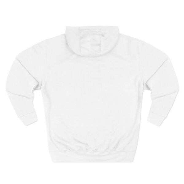 three panel fleece hoodie — "inhale & exhale, be energetic" motivational hoodie