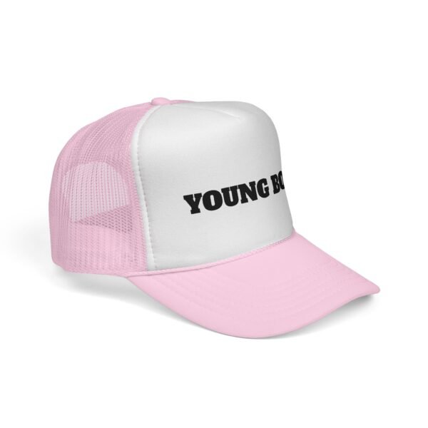 young boss trucker cap — 'young boss' face design