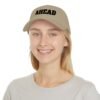 ahead embroidered low profile baseball cap – bold vintage lettering hat