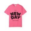 تيشيرت "يوم جديد" - تيشيرت ملهم "يوم جديد... أنت جديد دائمًا" a new day t shirt — "a new day... a new you always" inspirational tee