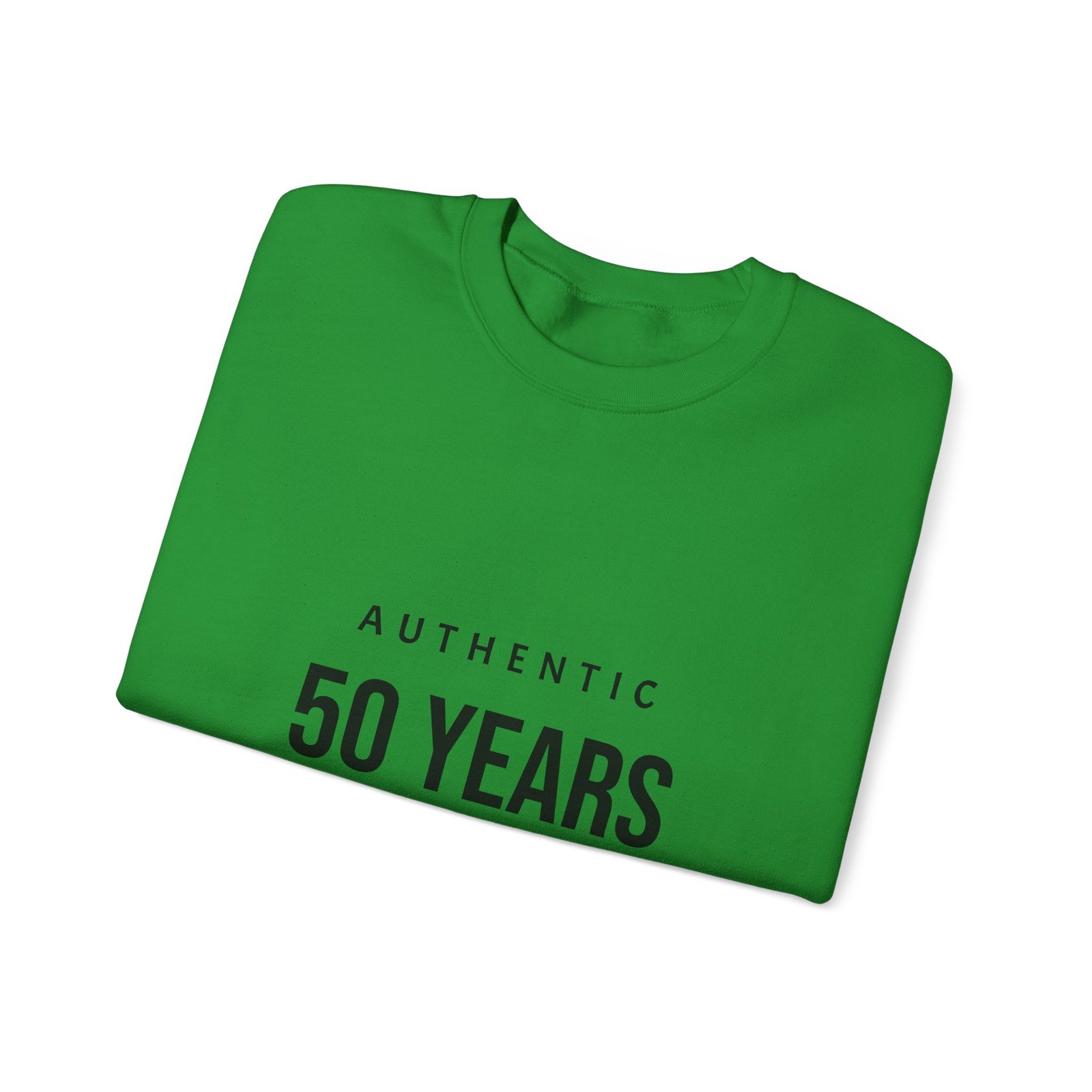 crewneck sweatshirt "authentic 50 years of not giving a damn" retro birthday shirt