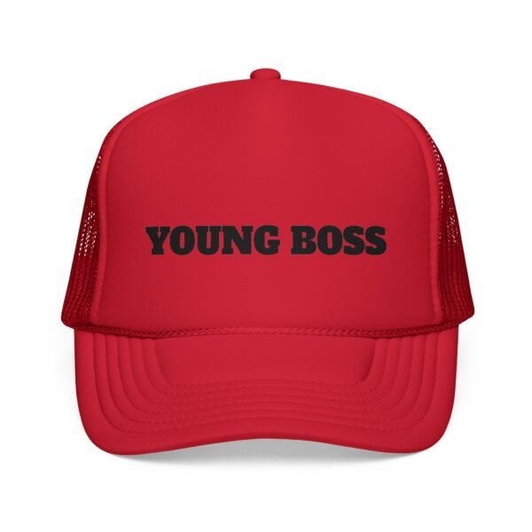 young boss trucker cap — 'young boss' face design