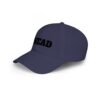 ahead embroidered low profile baseball cap – bold vintage lettering hat