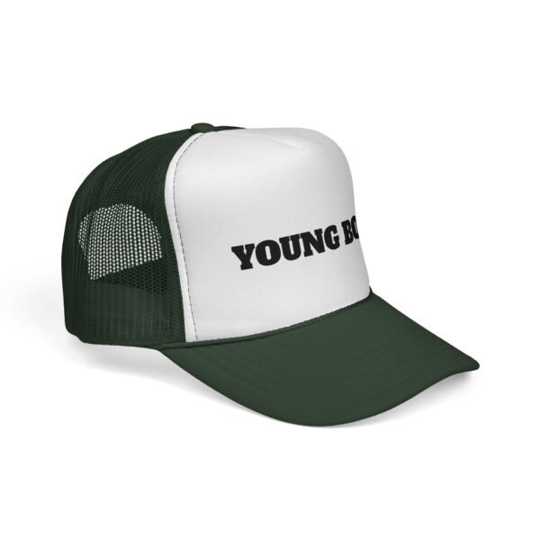 young boss trucker cap — 'young boss' face design