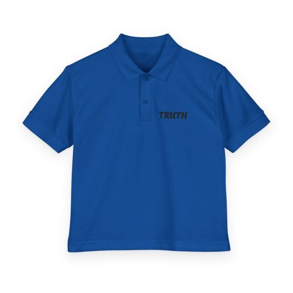 truth fitness polo — youth jersey polo shirt