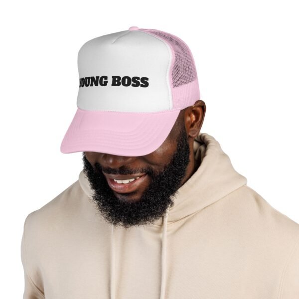 young boss trucker cap — 'young boss' face design