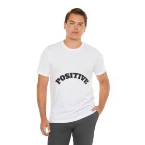 positive arc tee — minimalist inspirational short sleeve shirt