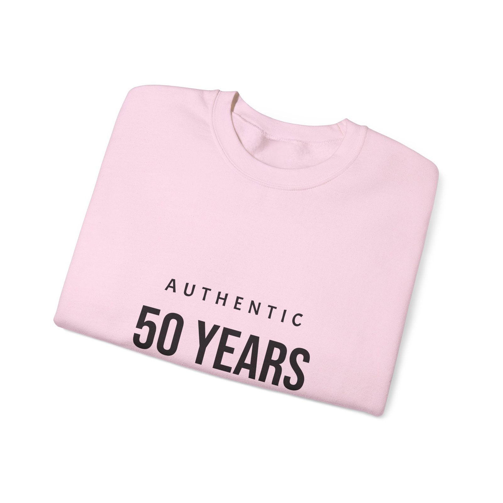 crewneck sweatshirt "authentic 50 years of not giving a damn" retro birthday shirt