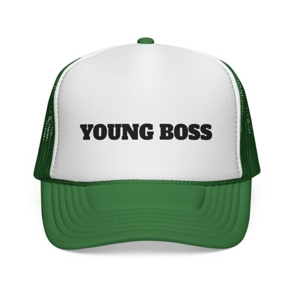young boss trucker cap — 'young boss' face design