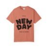 تيشيرت "يوم جديد" - تيشيرت ملهم "يوم جديد... أنت جديد دائمًا" a new day t shirt — "a new day... a new you always" inspirational tee