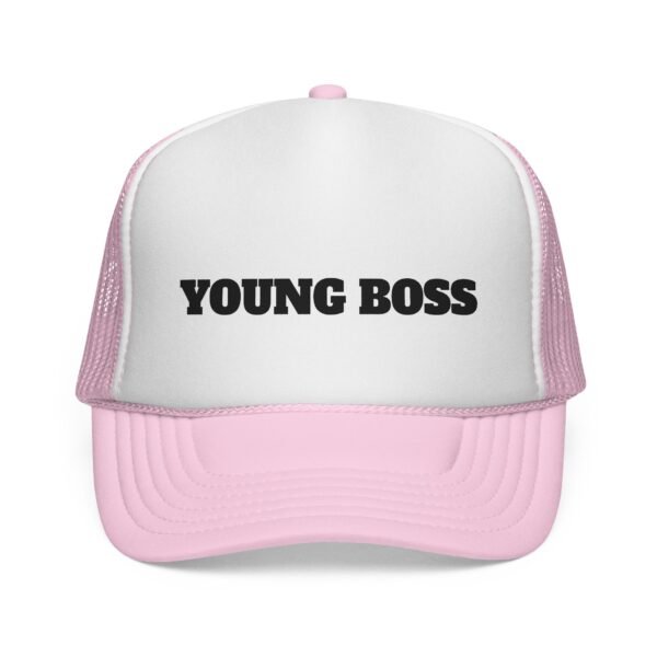 young boss trucker cap — 'young boss' face design
