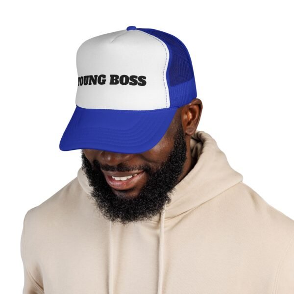 young boss trucker cap — 'young boss' face design