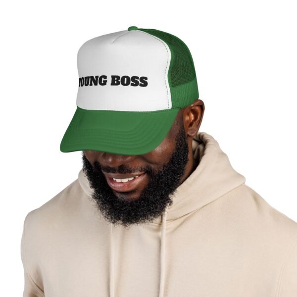 young boss trucker cap — 'young boss' face design