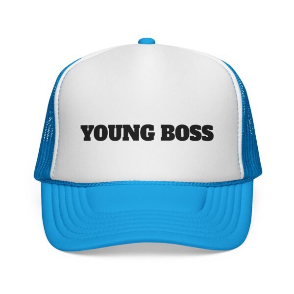 young boss trucker cap — 'young boss' face design