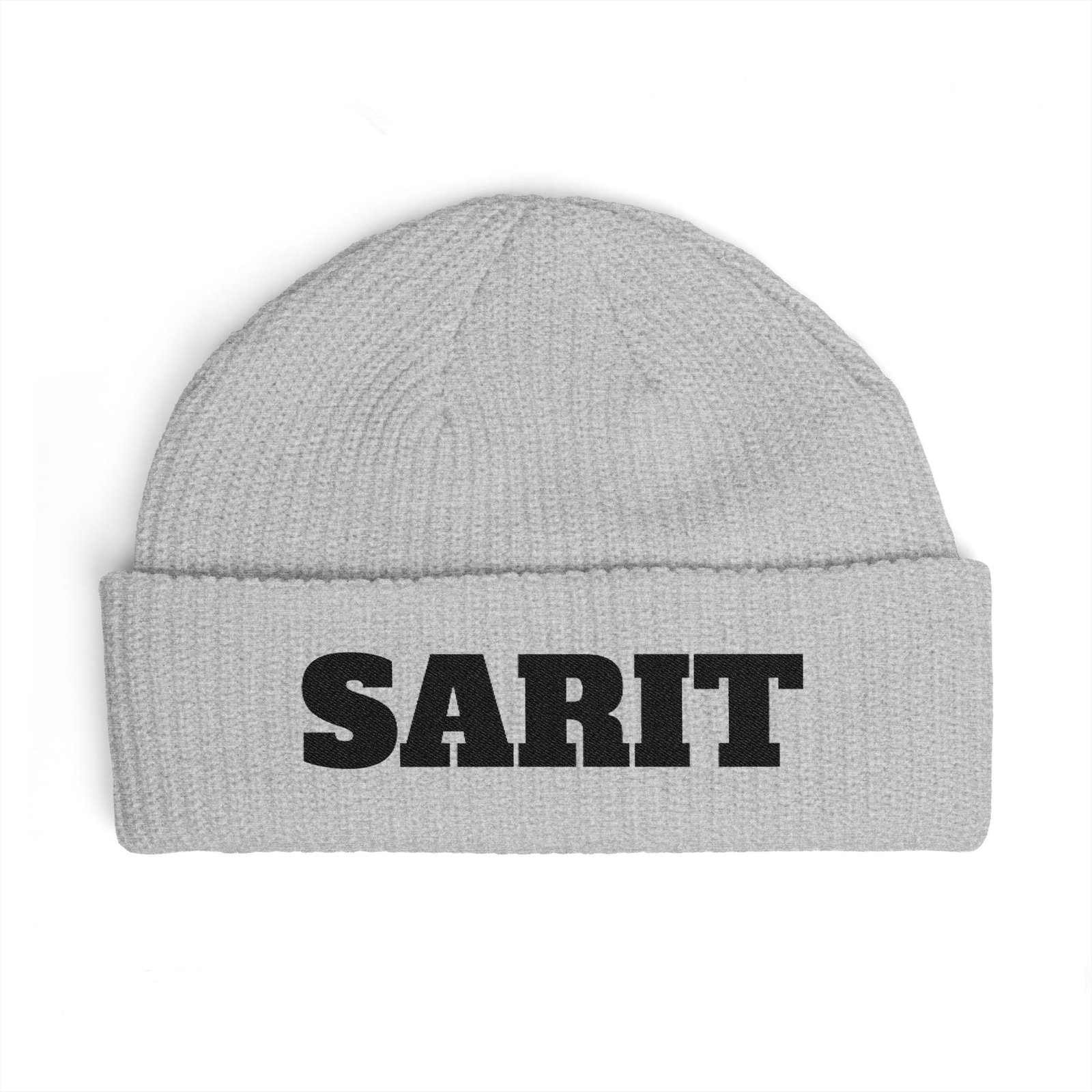 cuff beanie — embroidered 'sarit' winter knit hat