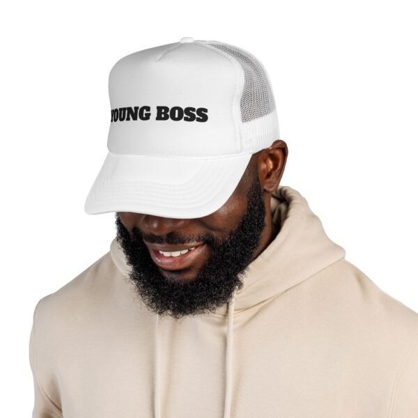 young boss trucker cap — 'young boss' face design