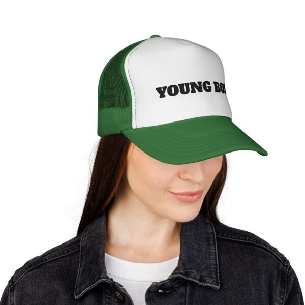 young boss trucker cap — 'young boss' face design
