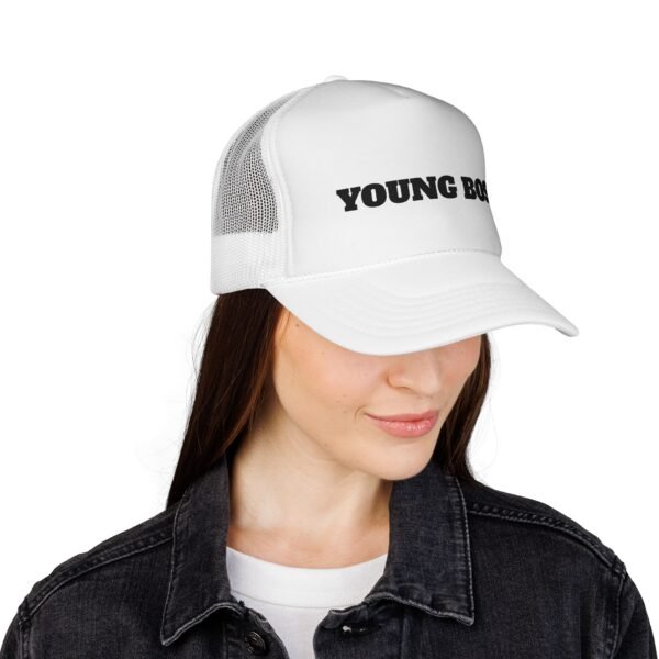young boss trucker cap — 'young boss' face design