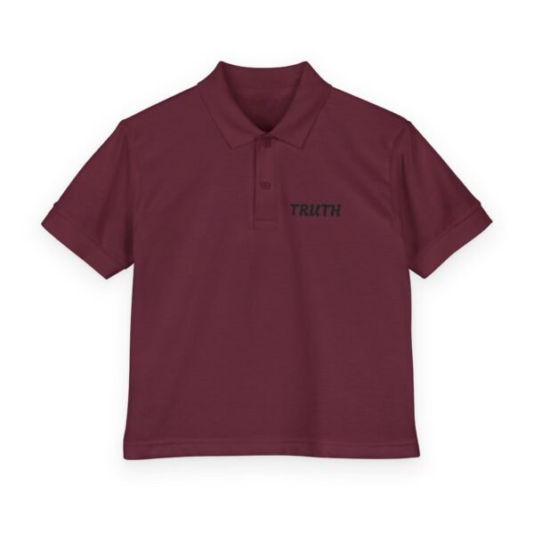 truth fitness polo — youth jersey polo shirt