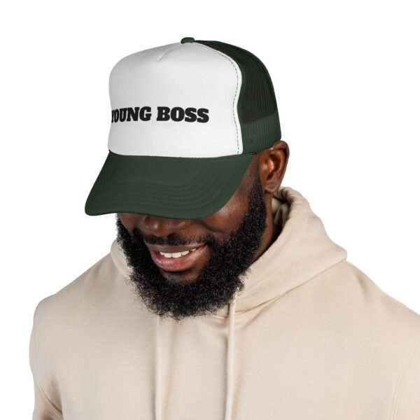 young boss trucker cap — 'young boss' face design