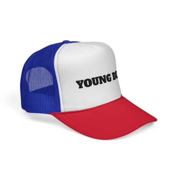 young boss trucker cap — 'young boss' face design