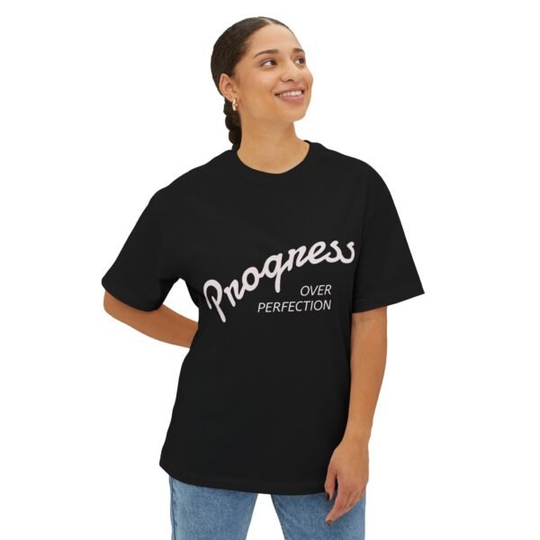progress over perfection t shirt | typographic motivational tee
