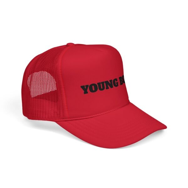 young boss trucker cap — 'young boss' face design