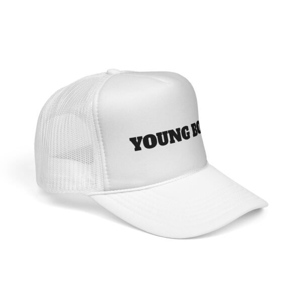 young boss trucker cap — 'young boss' face design
