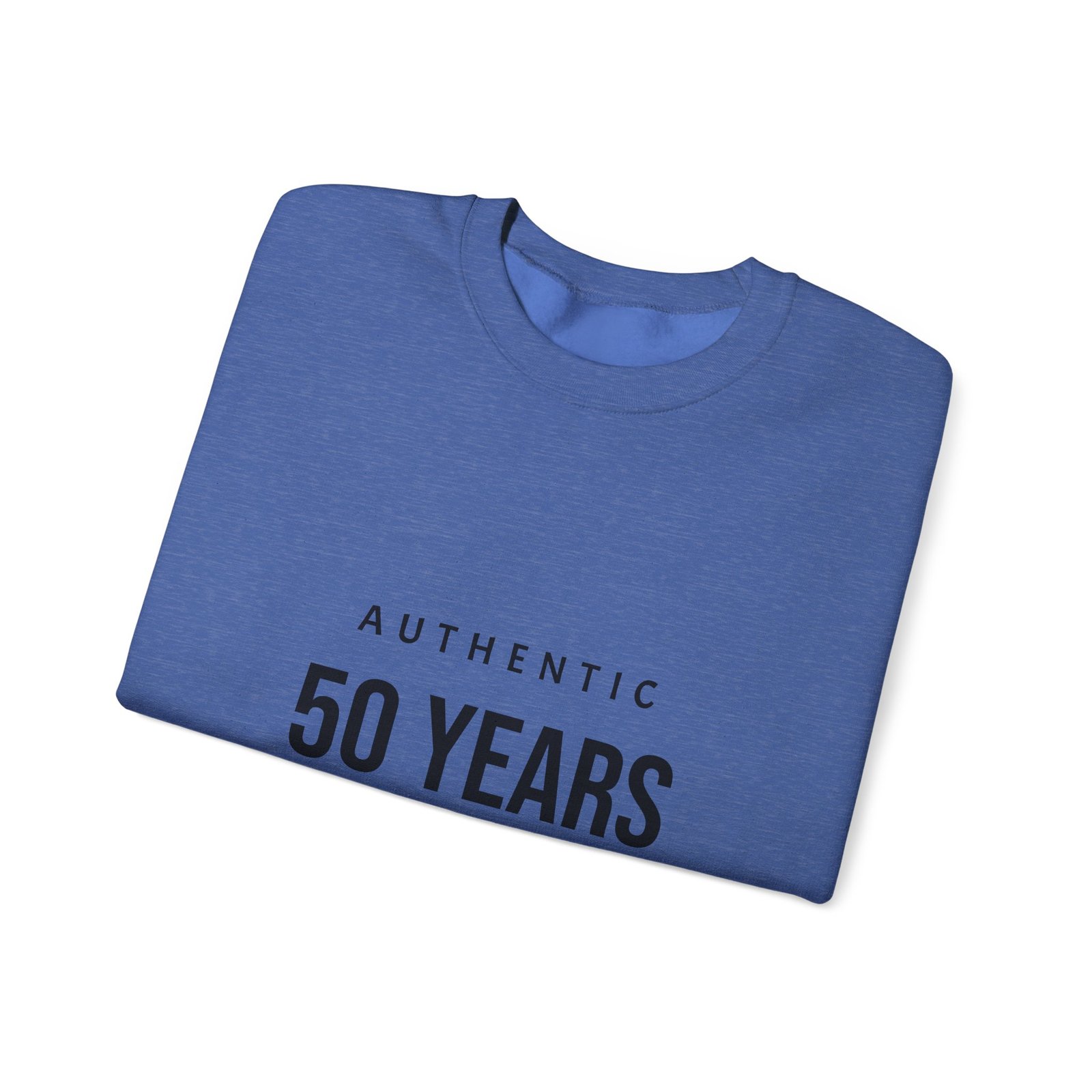 crewneck sweatshirt "authentic 50 years of not giving a damn" retro birthday shirt