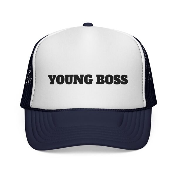 young boss trucker cap — 'young boss' face design
