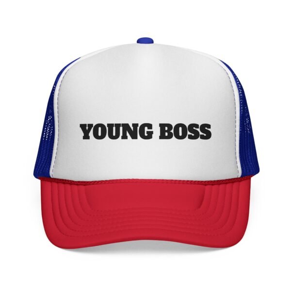 young boss trucker cap — 'young boss' face design