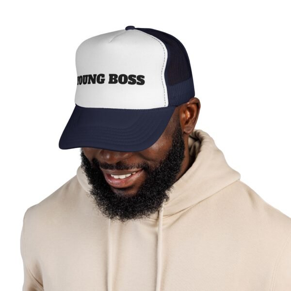 young boss trucker cap — 'young boss' face design