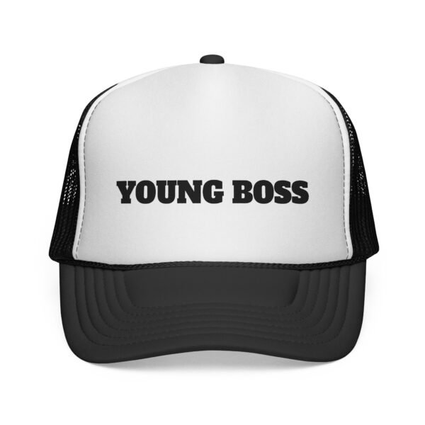 young boss trucker cap — 'young boss' face design