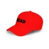 ahead embroidered low profile baseball cap – bold vintage lettering hat