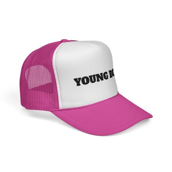 young boss trucker cap — 'young boss' face design