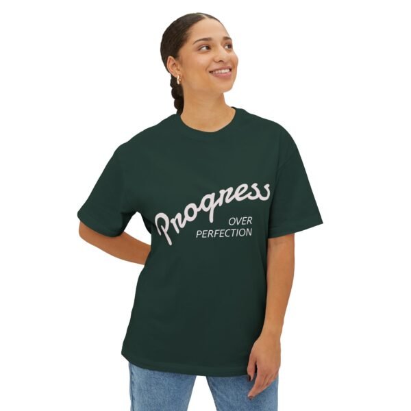 progress over perfection t shirt | typographic motivational tee