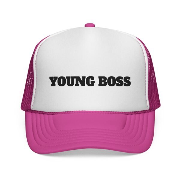 young boss trucker cap — 'young boss' face design