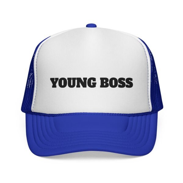 young boss trucker cap — 'young boss' face design