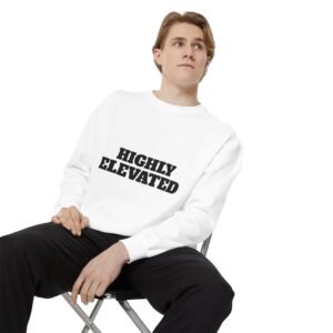 Highly Elevated Trendy WEARS FOR YOU — Vintage Text Garment-Dyed Crewneck