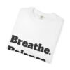 تيشيرت يوغا فاخر. تنفس. توازن. كن. high premium breathe. balance. become. yoga t shirt
