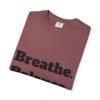 تيشيرت يوغا فاخر. تنفس. توازن. كن. high premium breathe. balance. become. yoga t shirt
