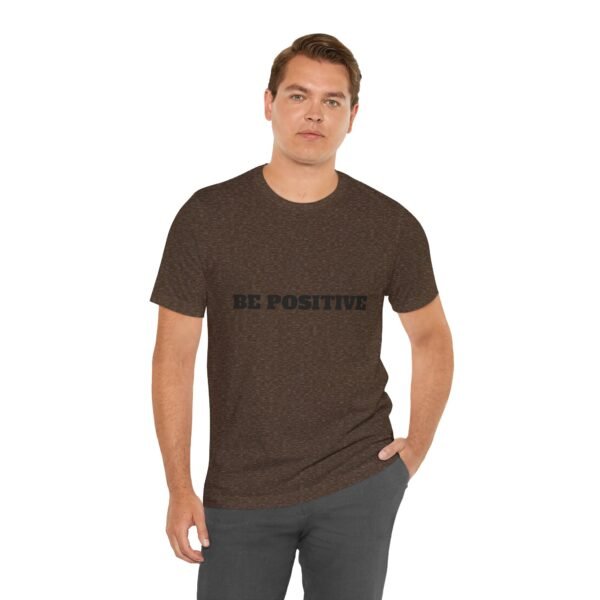 be positive arc premium tee — minimalist inspirational t shirt