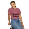 تيشيرت يوغا فاخر. تنفس. توازن. كن. high premium breathe. balance. become. yoga t shirt