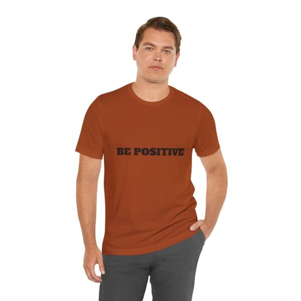 be positive arc premium tee — minimalist inspirational t shirt