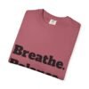 تيشيرت يوغا فاخر. تنفس. توازن. كن. high premium breathe. balance. become. yoga t shirt