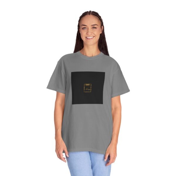 ESSENTIAL Gold Logo Luxury T-Shirt — SARIT Fashions Premium Garment-Dyed Tee