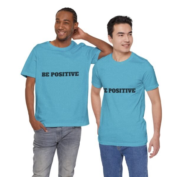 be positive arc premium tee — minimalist inspirational t shirt