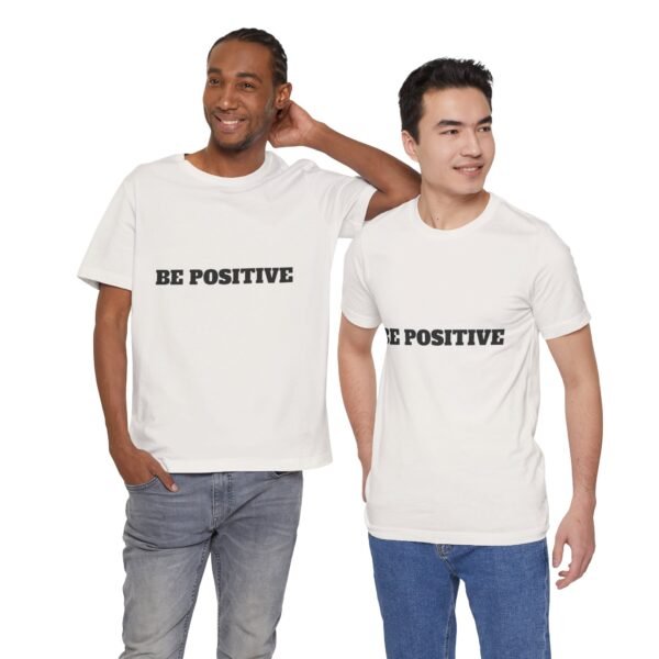 be positive arc premium tee — minimalist inspirational t shirt
