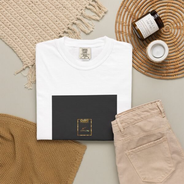 ESSENTIAL Gold Logo Luxury T-Shirt — SARIT Fashions Premium Garment-Dyed Tee